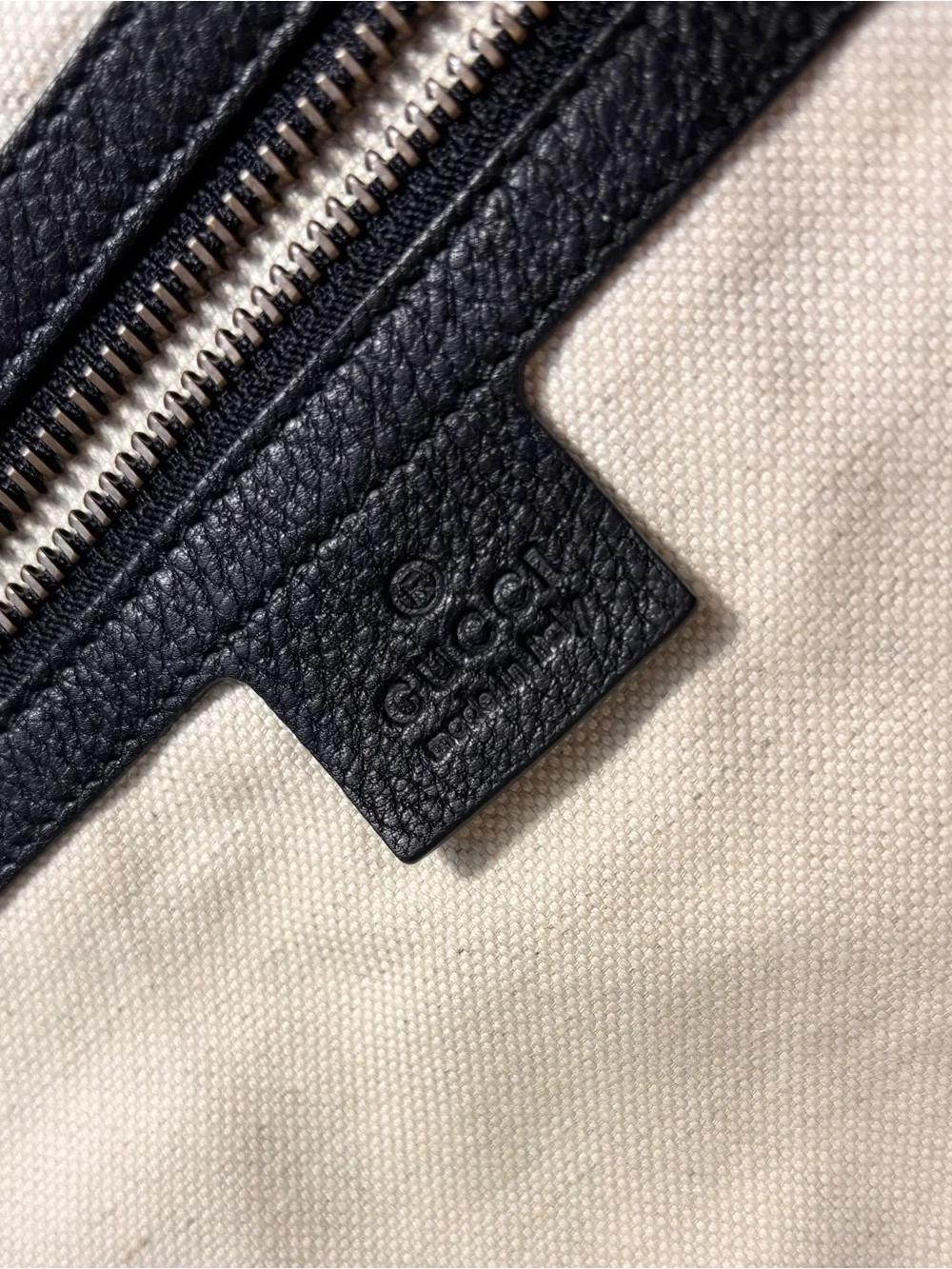 Gucci Black Leather Half Moon Bag